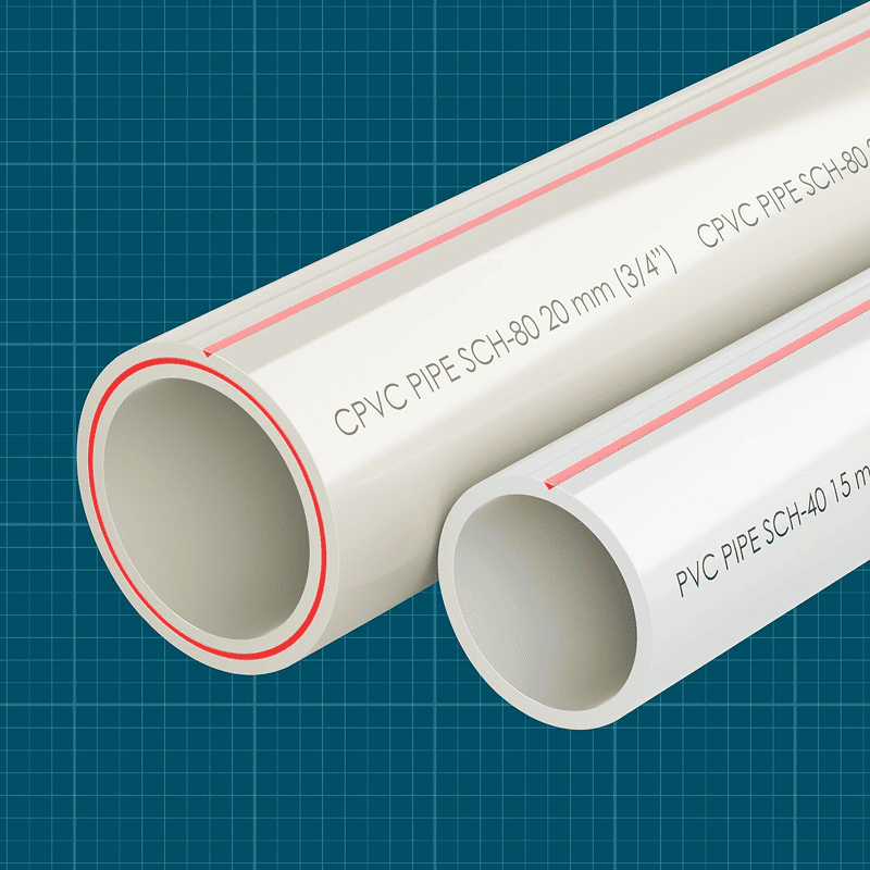 PVC/CPVC Pipes - CPVC SCH80 Ø20mm